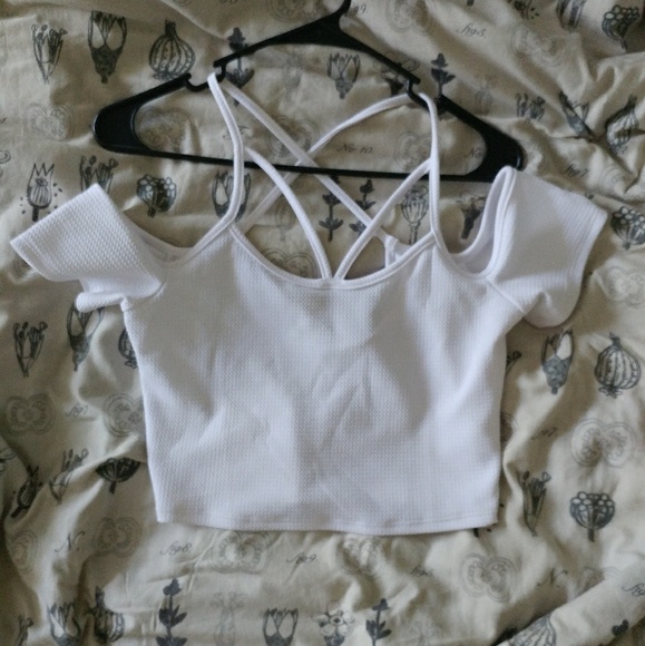 Charlotte Russe Tops - Strappy cold shoulder top